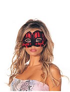 Mask in red and black